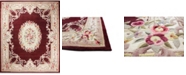 KM Home CLOSEOUT!  Palace Garden Aubusson Burgundy 5' x 8' Area Rug